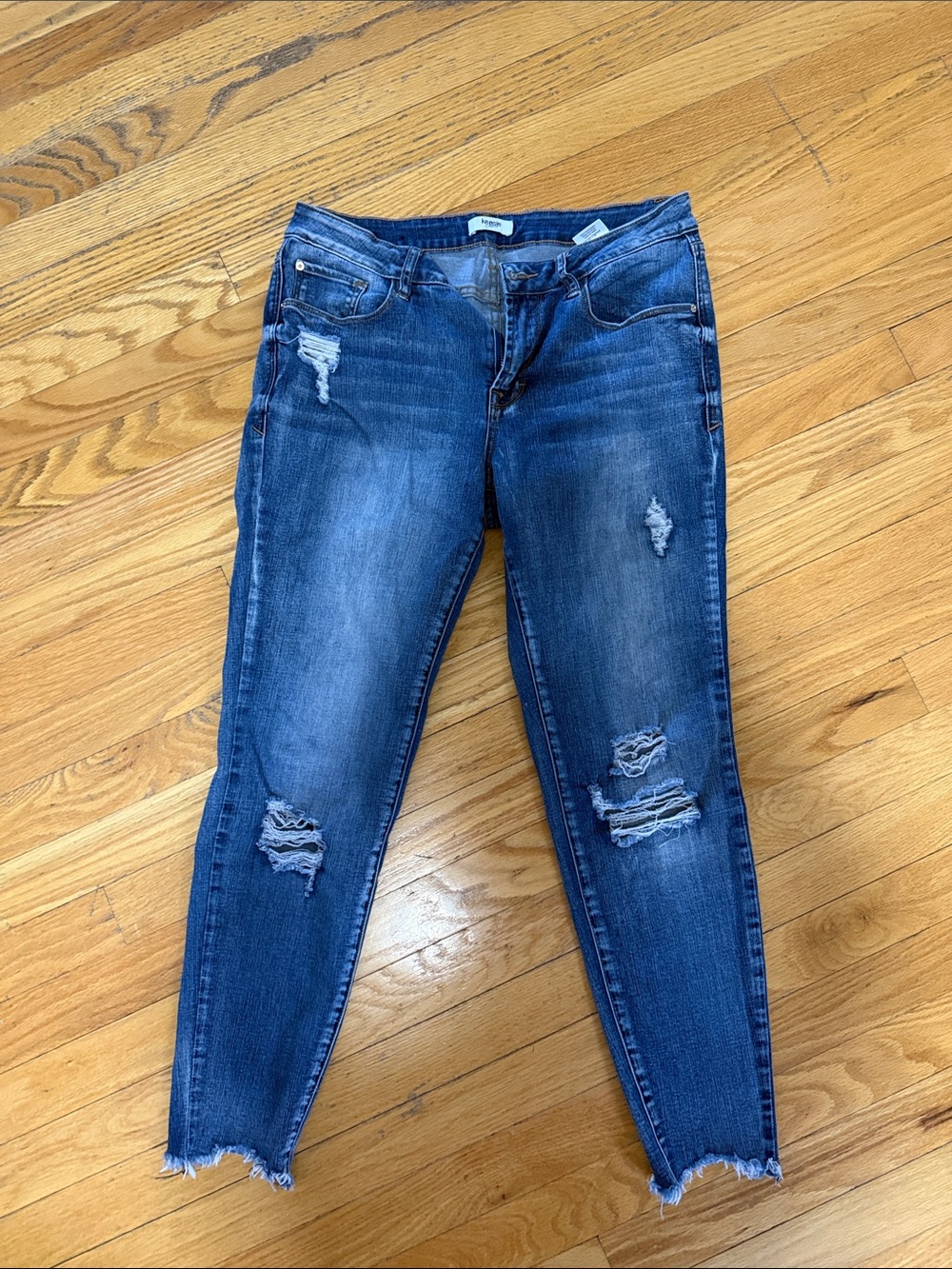 Kenzie’s Jeans Distressed Blue Skinny Jeans - Brand